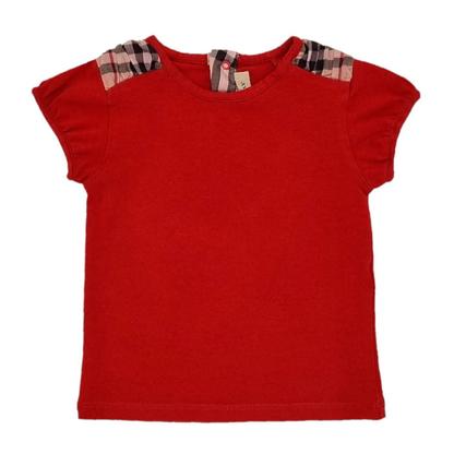 Tee-shirt Burberry - Rouge, 12 mois