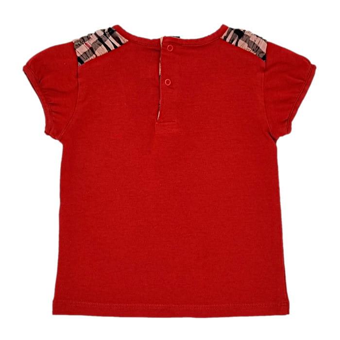 Tee-shirt Burberry - Rouge, 12 mois thumbnail