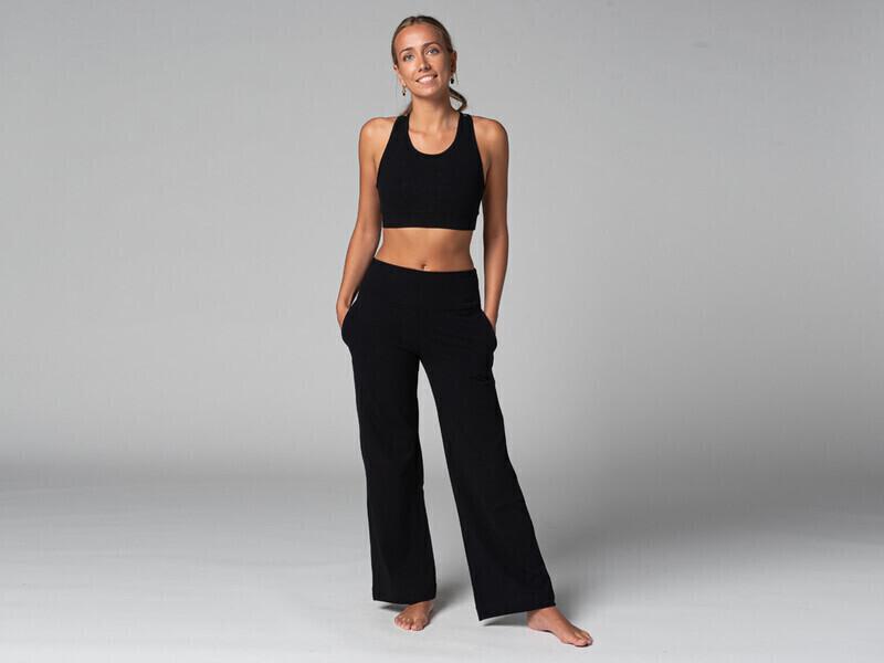 Pantalon de yoga Femme Jazzy - BioNoir - XS