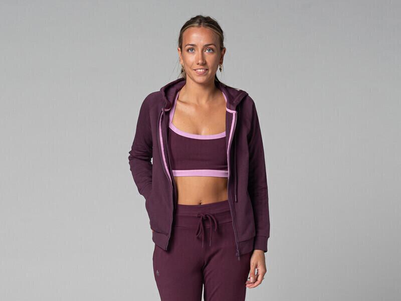 Sweat Capuche Femme - BioPrune - S thumbnail