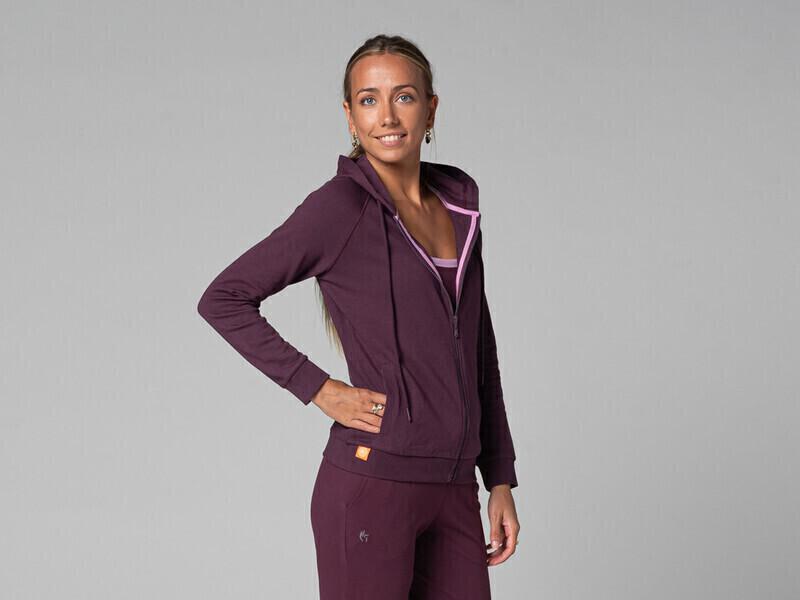Sweat Capuche Femme - BioPrune - S thumbnail