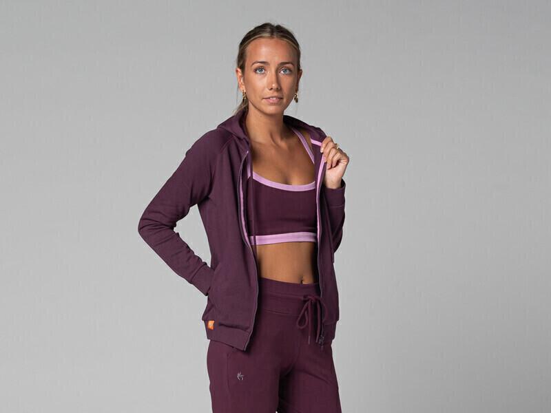Sweat Capuche Femme - BioPrune - S thumbnail