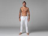 Pantalon de Yoga Homme Jogger blanc - 100 % Coton Bio - M thumbnail