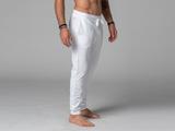 Pantalon de Yoga Homme Jogger blanc - 100 % Coton Bio - M thumbnail