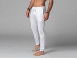 Pantalon de Yoga Homme Jogger blanc - 100 % Coton Bio - M thumbnail