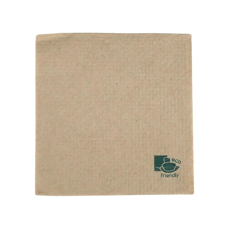 Serviette papier écrue 2 plis  - 30 cm x 30 cm - 100 unités